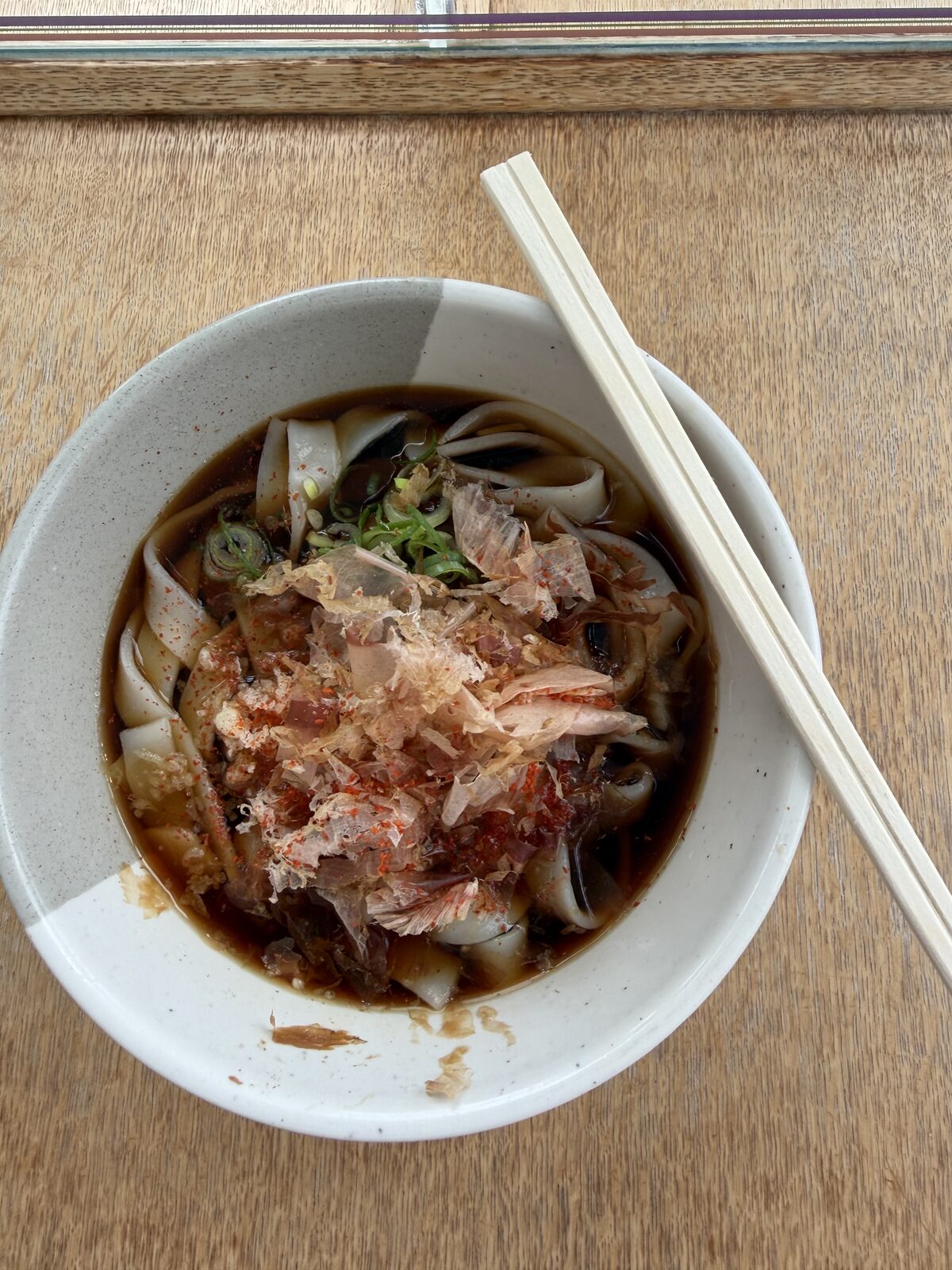 四代目一八の冷たいきしめん